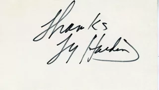 Ty Hardin autograph