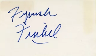 Fyvush Finkel autograph