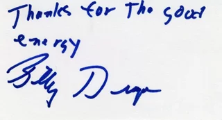 Billy Drago autograph