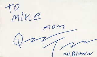 Quentin Tarantino autograph
