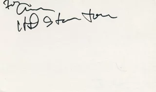Harry Dean Stanton autograph