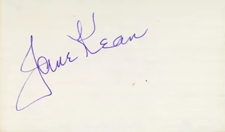 Jane Kean autograph