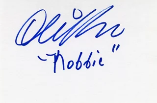 Oliver Robins autograph