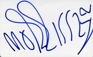 Morrissey autograph