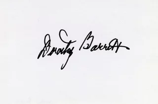 Dorothy Barrett autograph