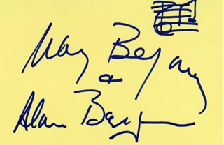 Alan & Marilyn Bergman autograph
