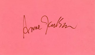 Anne Jackson autograph
