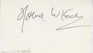 Howard Koch autograph