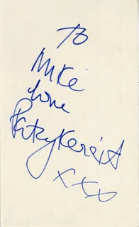 Patsy Kensit autograph