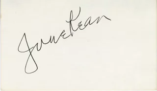 Jane Kean autograph