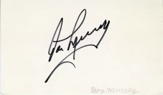 Don Murray autograph