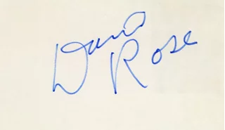 David Rose autograph