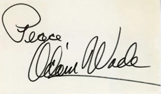 Adam Wade autograph