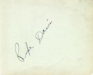 Rufe Davis autograph