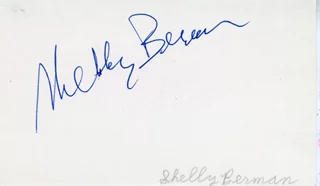 Shelley Berman autograph