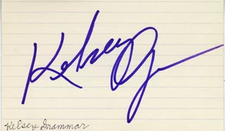 Kelsey Grammer autograph
