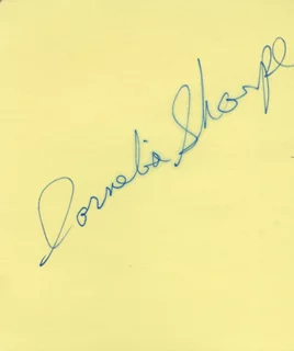 Cornelia Sharpe autograph