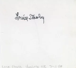 Louise Stanley autograph
