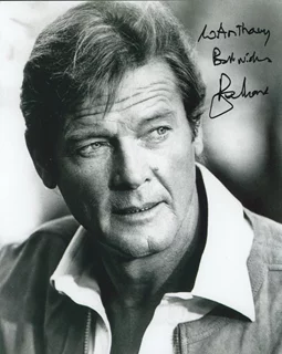 Roger Moore autograph