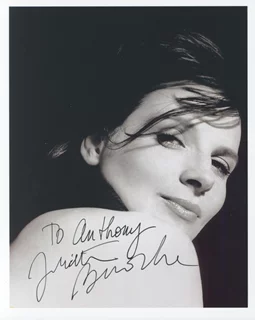 Juliette Binoche autograph