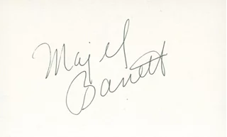 Majel Barrett autograph