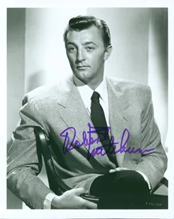 Robert Mitchum autograph