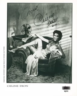 Celine Dion autograph