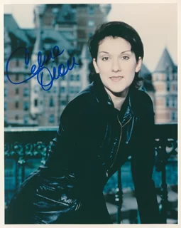Celine Dion autograph