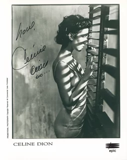 Celine Dion autograph