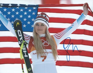 Lindsey Vonn autograph