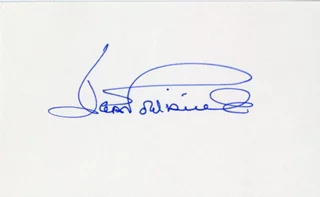 Joan Fontaine autograph