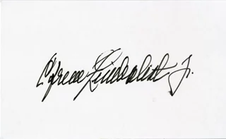 Efrem Zimbalist, Jr. autograph
