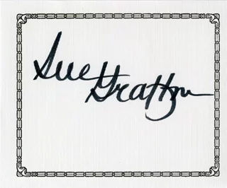 Sue Grafton autograph