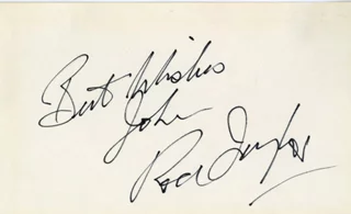Rod Taylor autograph