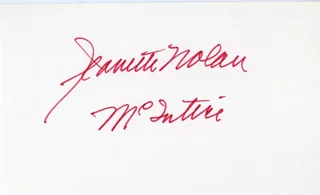 Jeanette Nolan autograph