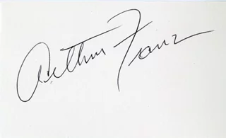 Arthur Franz autograph