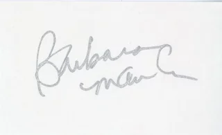 Barbara March autograph