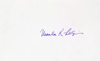 Ursula K. Le Guin autograph