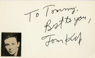 Tommy Kirk autograph