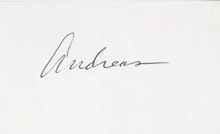 Andreas Katsulas autograph