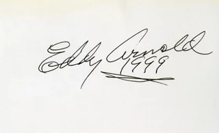 Eddy Arnold autograph