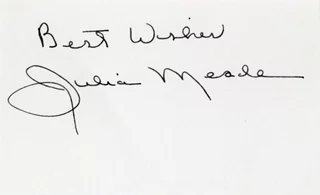 Julia Meade autograph
