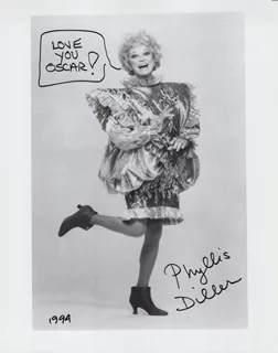 Phyllis Diller autograph