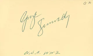 George Kennedy autograph