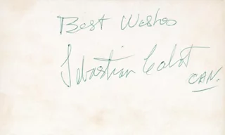 Sebastian Cabot autograph