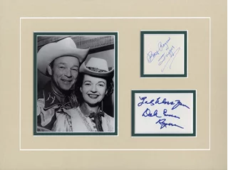 Roy Rogers & Dale Evans autograph