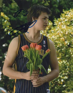 Ansel Elgort autograph