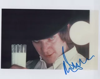 Malcolm McDowell autograph