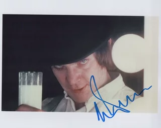 Malcolm McDowell autograph