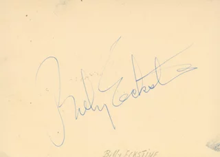 Billy Eckstine autograph